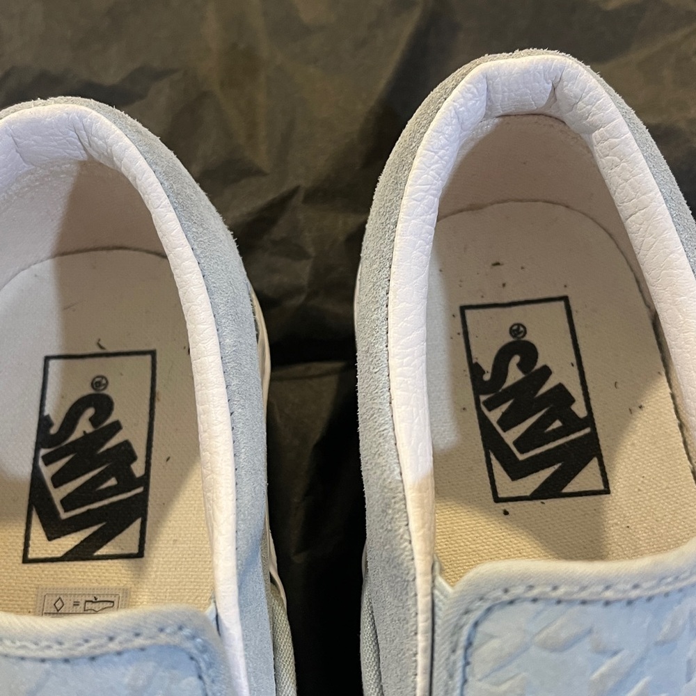 Vans Sky Blue Slip-On Shoes size  6.5 - Picture 3 of 9